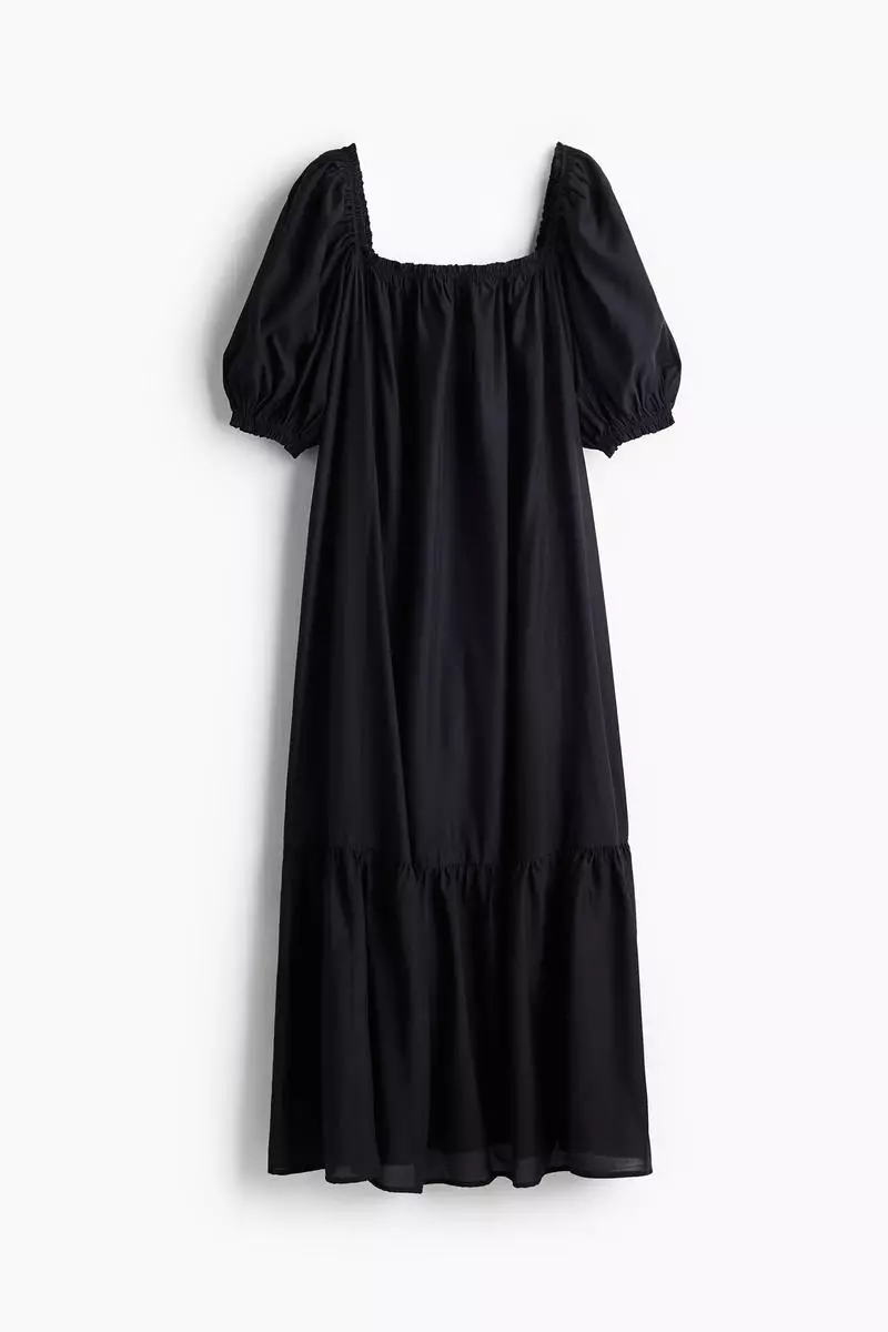 Square-neck maxi dress