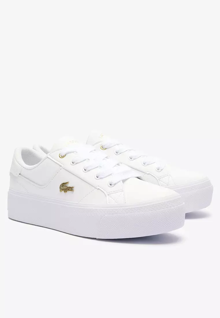 Women's Ziane Platform Logo Leather Trainers