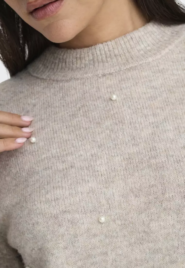 Half Sleeves Pullover Knit Sweater