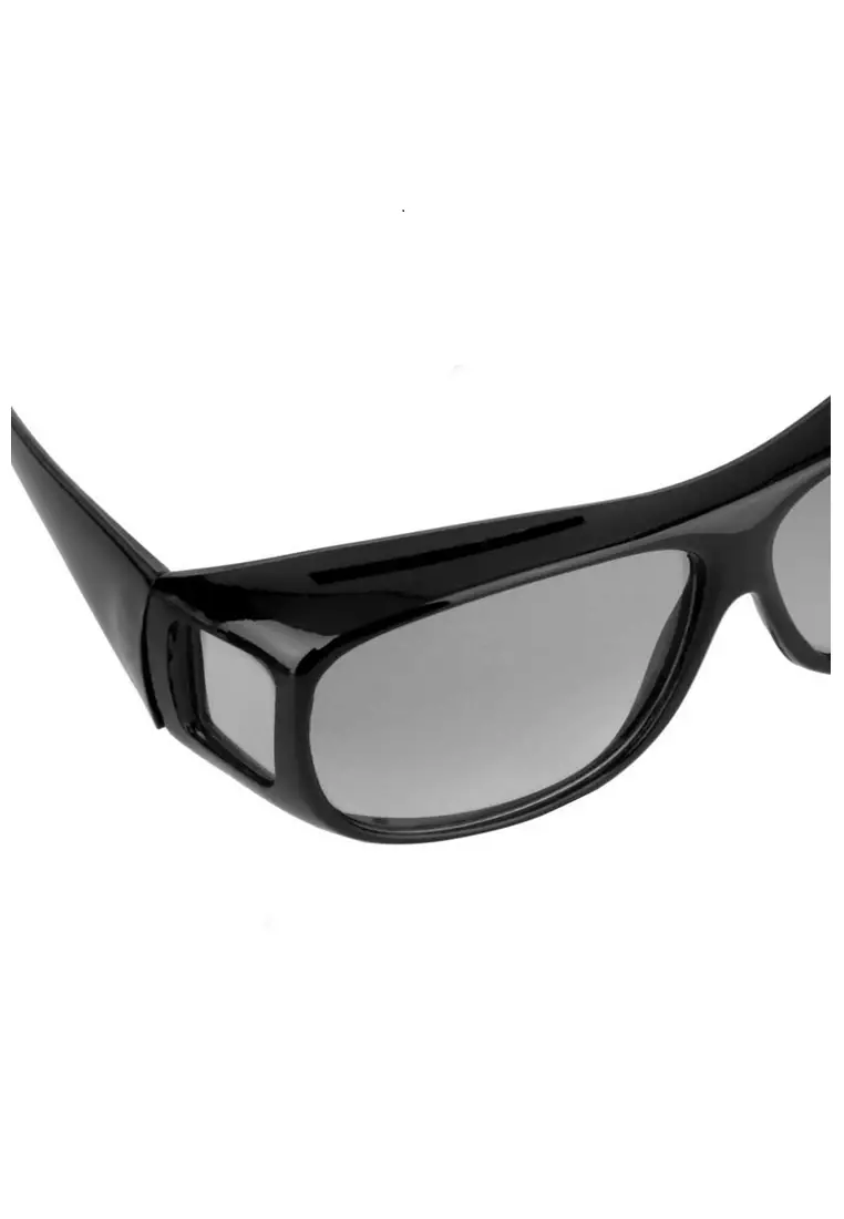 Mackenzie Kacamata Night Vision UV Protection Pria Dan Wanita Material PC ORIGINAL - Black