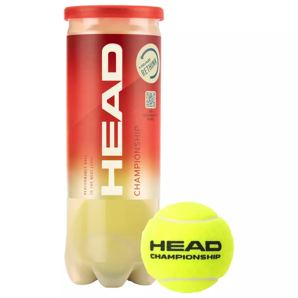 HEAD Tennis Balls Championship (4 Tube/12 Balls) 575203 - Bola Tennis