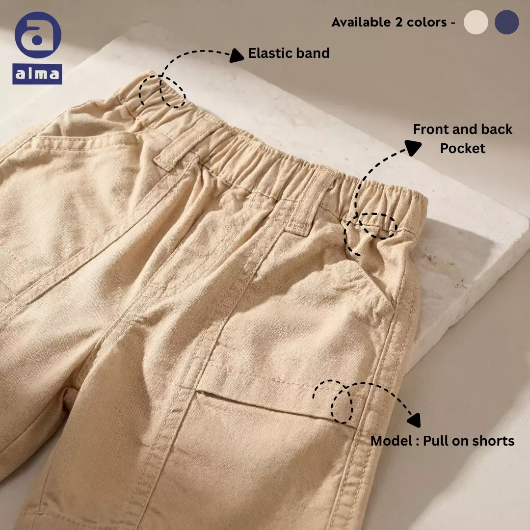 Alma Kids & Baby Shorts Celana pendek warna beige/coklat muda
