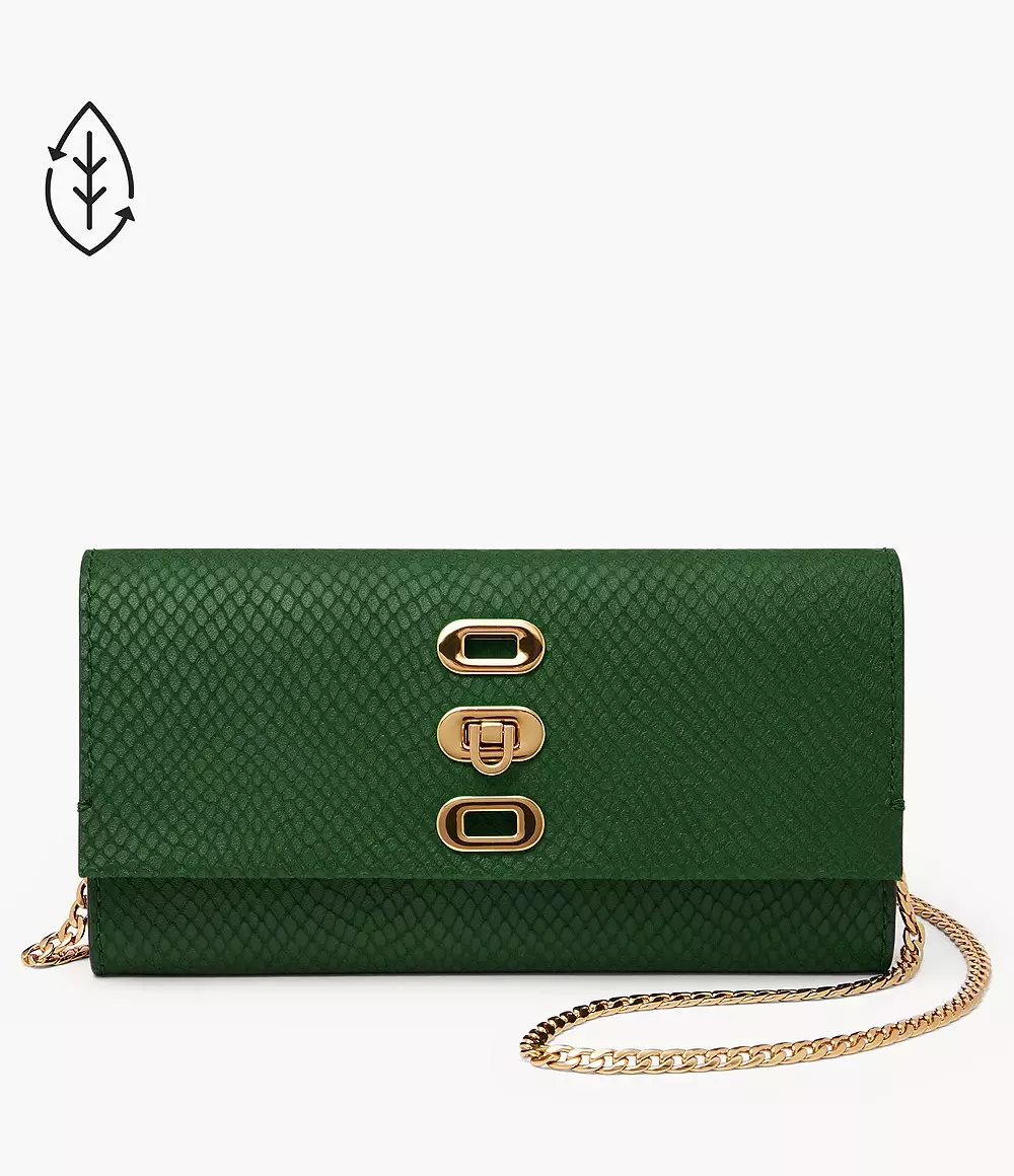 Jual Fossil Fossil Penrose String Green Python Tas Wanita ZB1885310