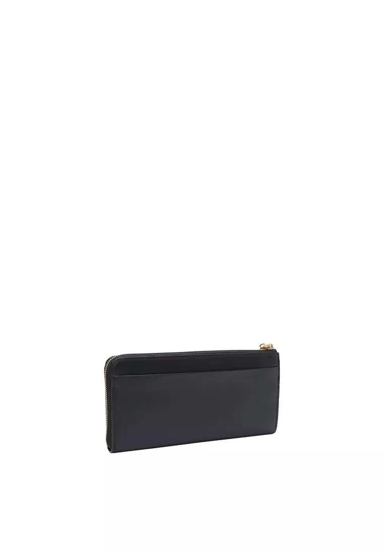 L-Zip Long Wallet - Black