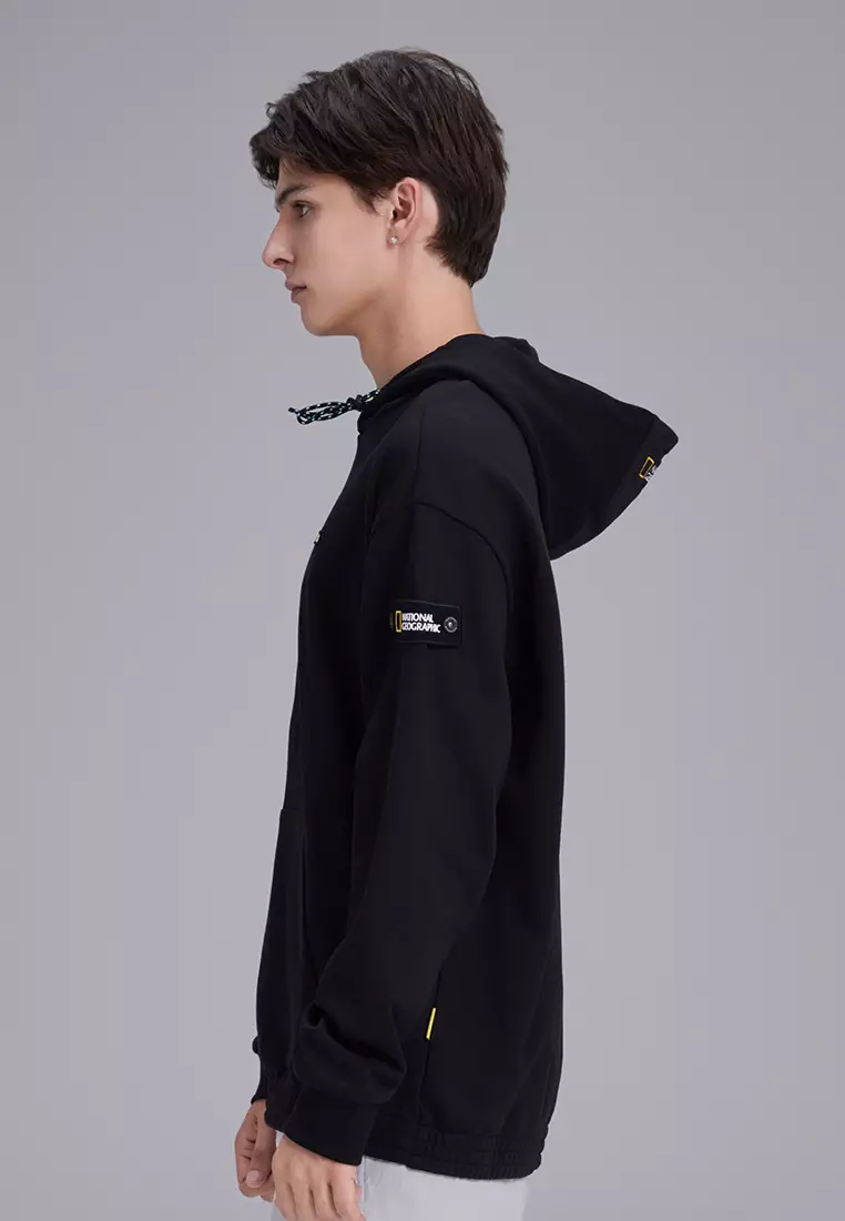 National Geographic Unisex Kangaroo Pocket Semi Overfit