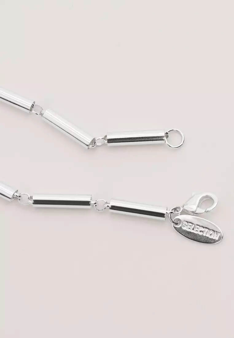 Pendant Necklace with Metallic Pieces