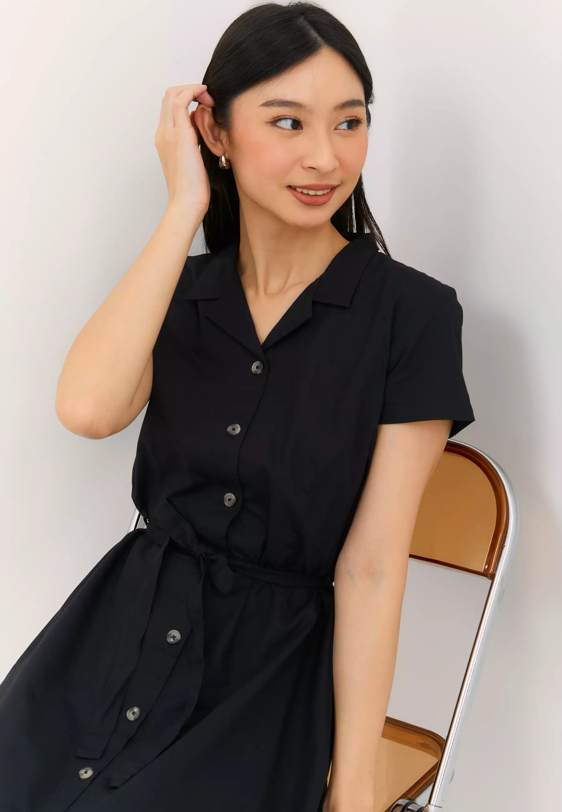 Isabella Light Black Dress (G.43107)