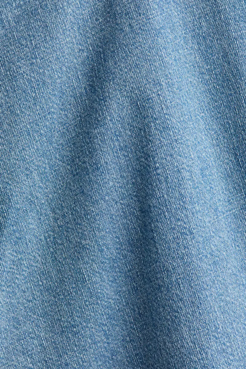 Flared denim skirt