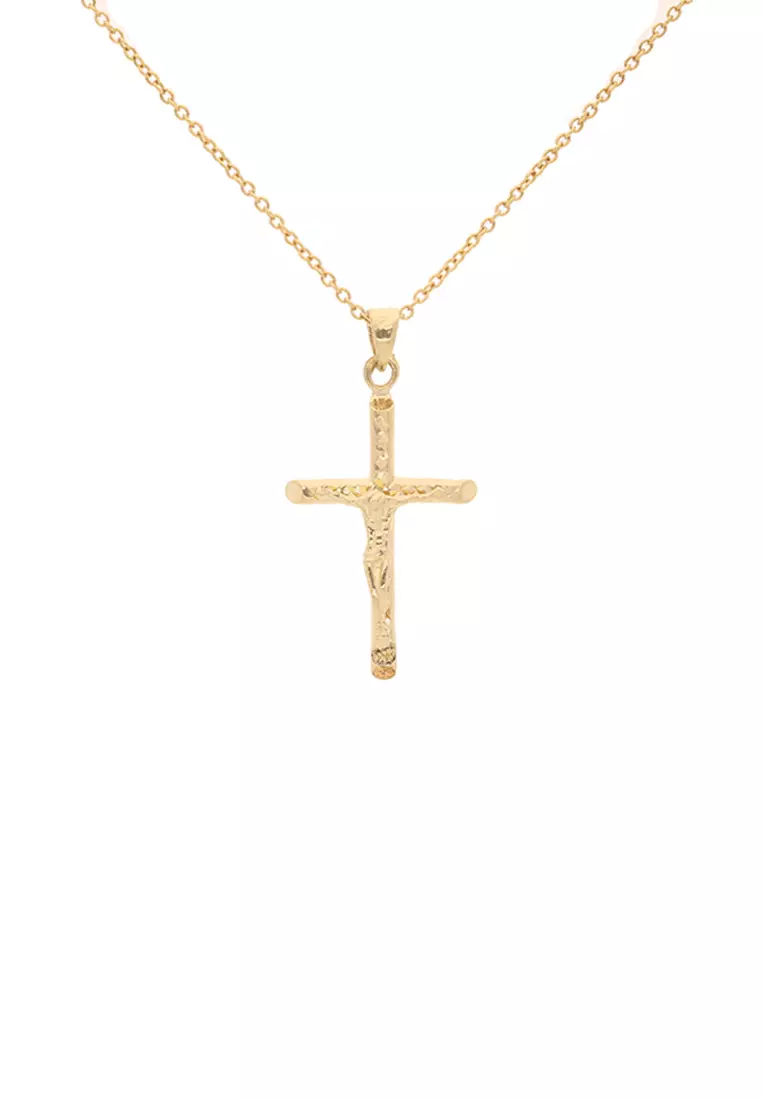 Gold jesus sale piece cross