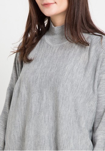  Jual  Noir Sur Blanc Ladies Poncho Long Sleeve Original 