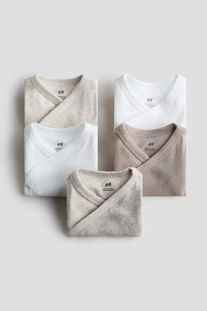 5-pack cotton bodysuits