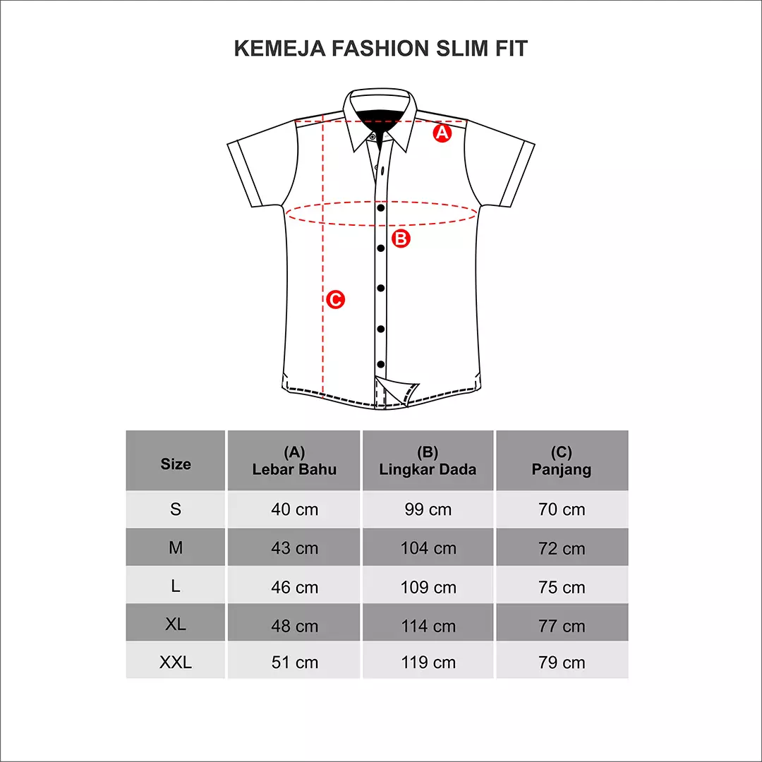 LGS - Baju Koko - Bordir - Putih - Slim Fit - JSH.385.S1059KF.355.C