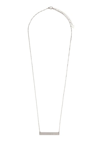 金屬條牌飾項鍊,esprit台灣outlet 飾品配件, 飾品配件