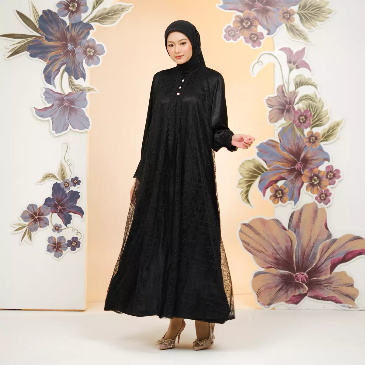 ZM Zaskia Mecca - Pania Gamis Dress Wanita - Edisi Rona Klasik