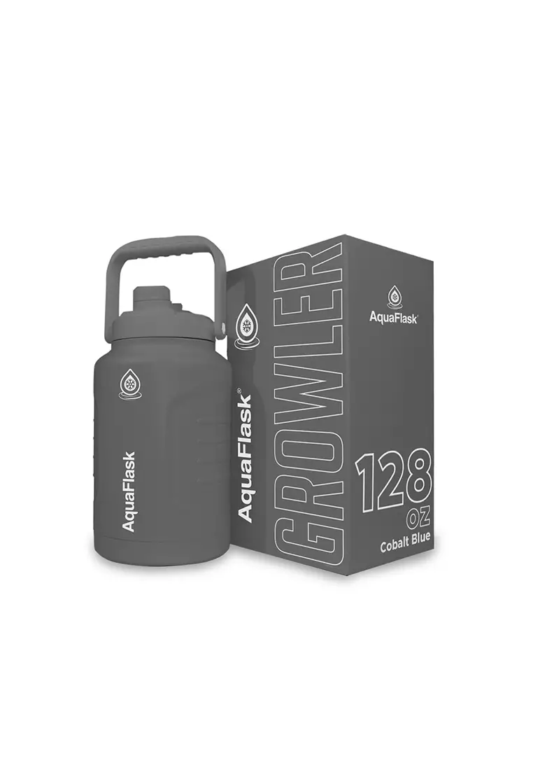 128oz V2 Growler Stone Grey Wide Mouth Water Bottle