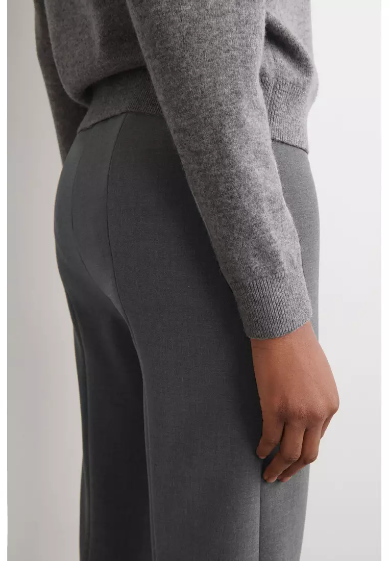 SLIM STRAIGHT-LEG TROUSERS