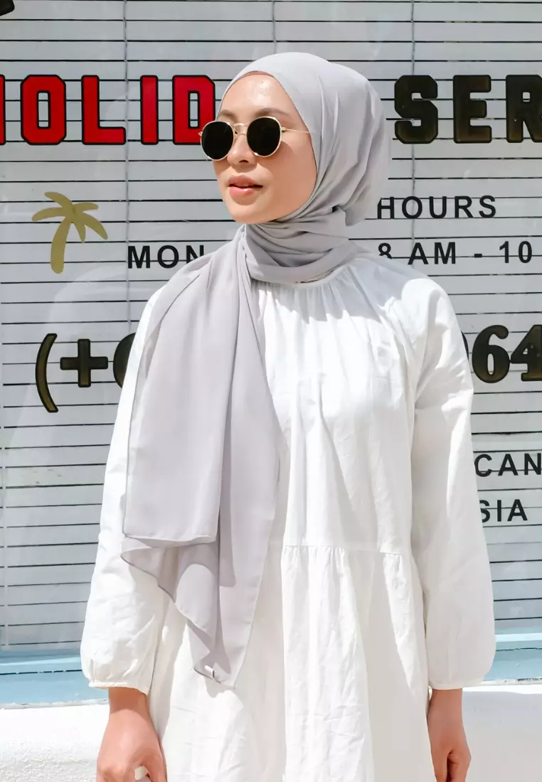 Bawal Shawl Light Grey