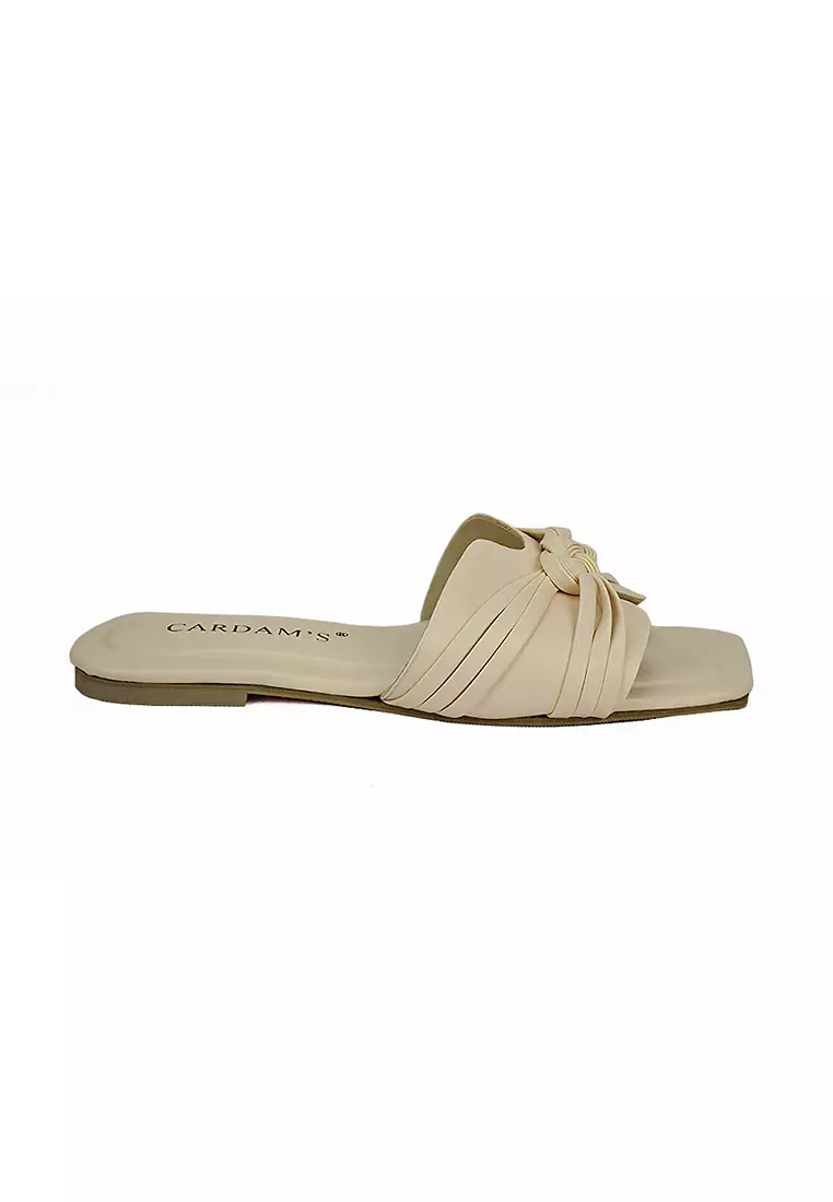 Discount on Cardam's Lifestyle  shoes - SKU: Eclb Ndm 00167 Cream Flat Sandals