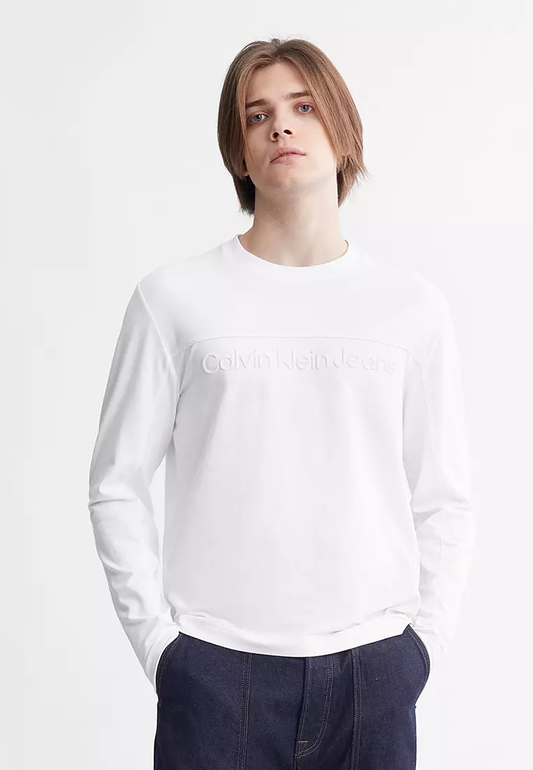 Calvin klein 2024 white long sleeve