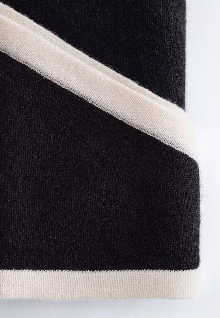 Silk-Cashmere Triangle Scarf
