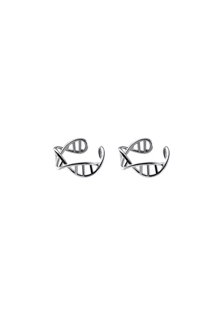 925 Silver Hollow Out Design Ear Cuff JW AR-G8064