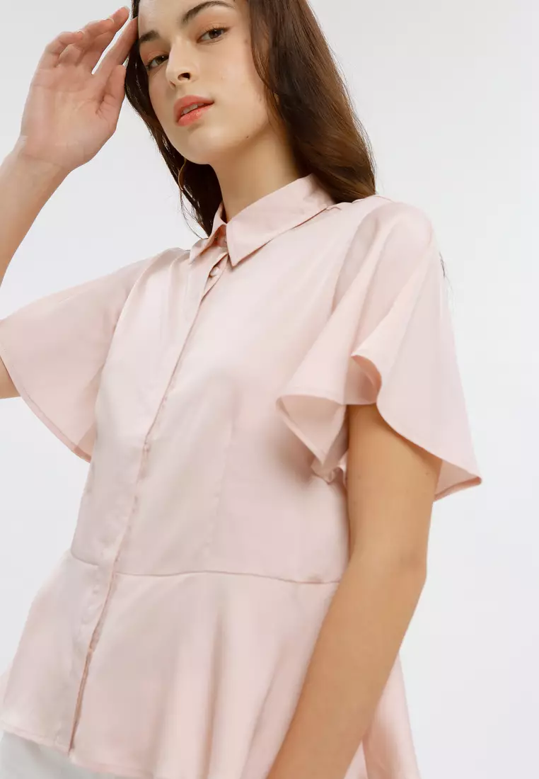 Minimal Jaceline Top Pink Champagne