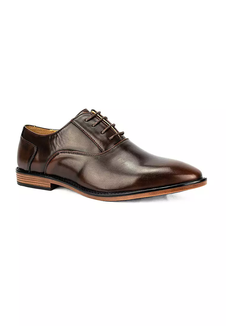 Discount on Mario D' boro Runway  shoes - SKU: Men's Formal Oxford Shoes MW 23089 Dark Brown C27