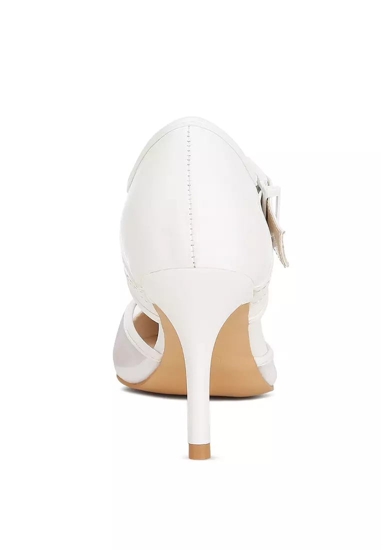 White pump sandals 2025