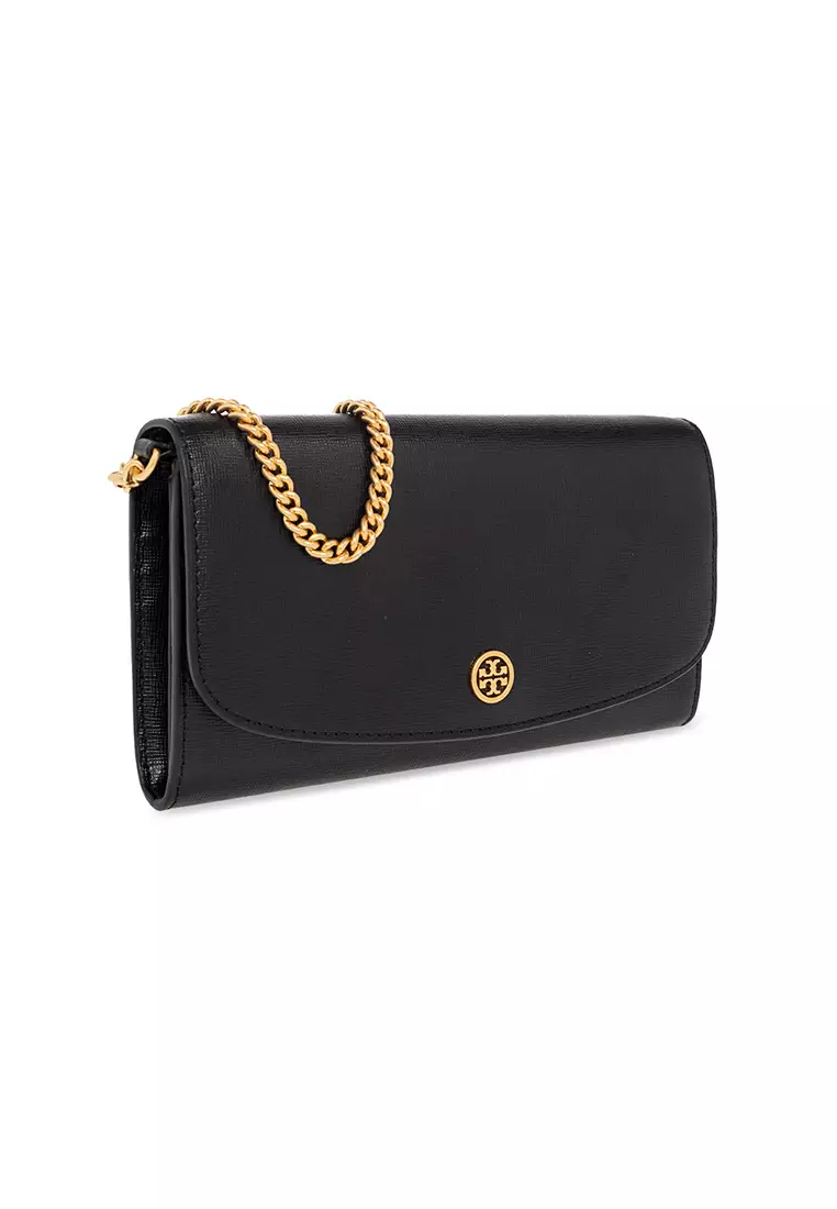 Tory Burch ROBINSON Chain Wallet Black 137152