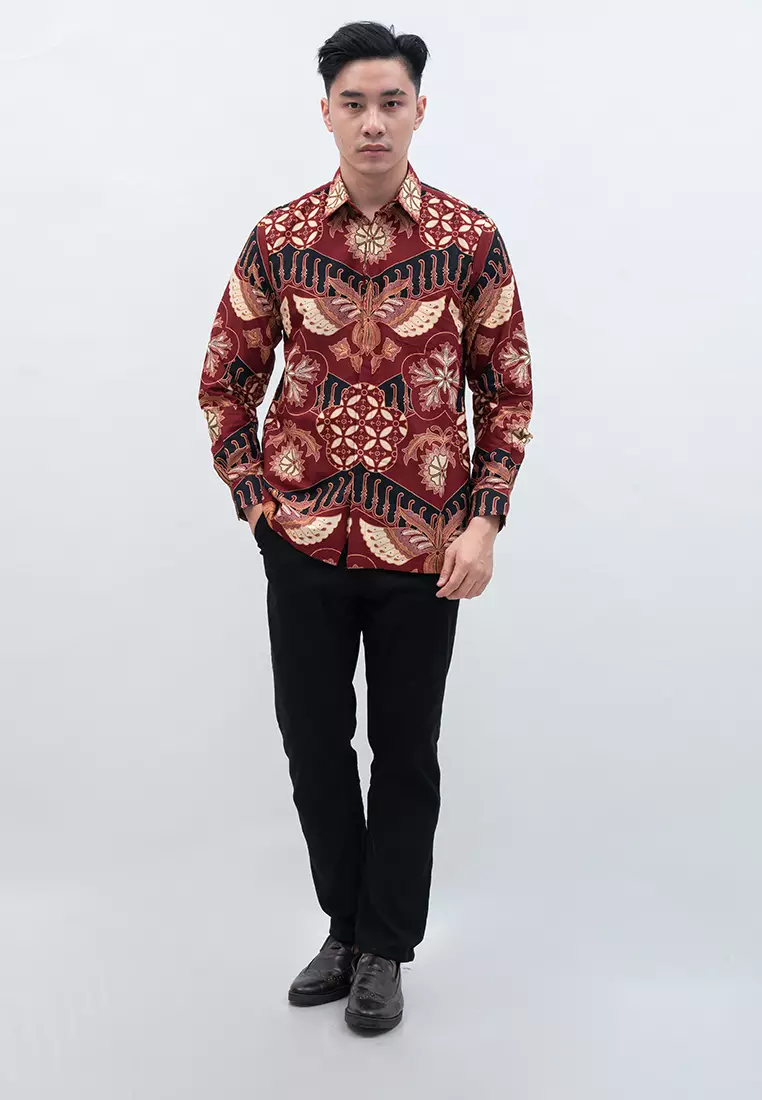 Hadinata Batik Pria Kemeja Panjang Furing Arief Amanda