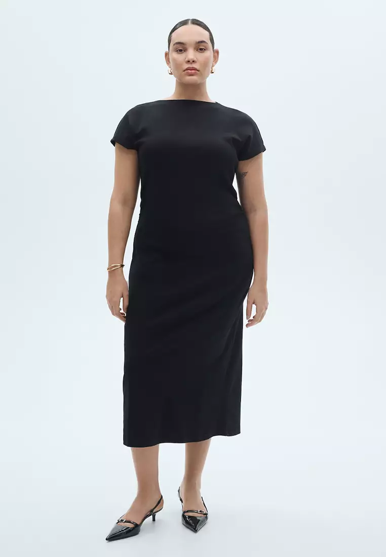 Midi Dresses Mango Office Dress Buy Mango Midi-Dress With Draped