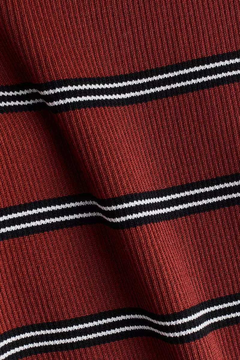 Rib-knit trousers