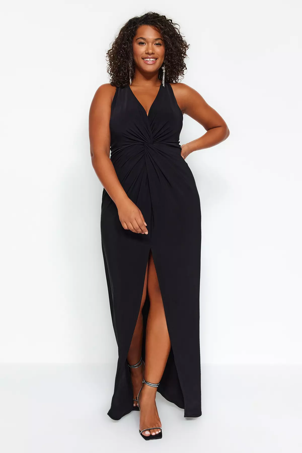 Plus size racerback maxi dress store