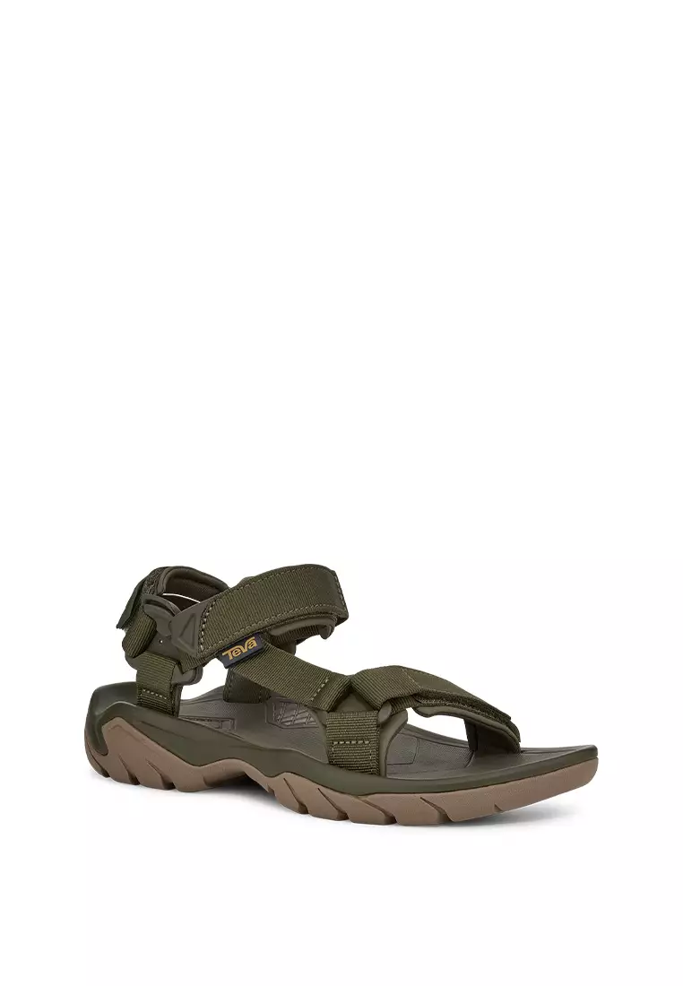 Men's Terra Fi 5 Universal Hiking Sandal - Dark Olive/Honey Brown (1102456-DVH)