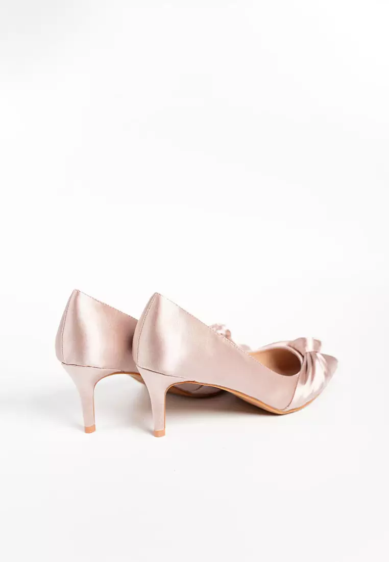 Ilya Satin Knot Heels