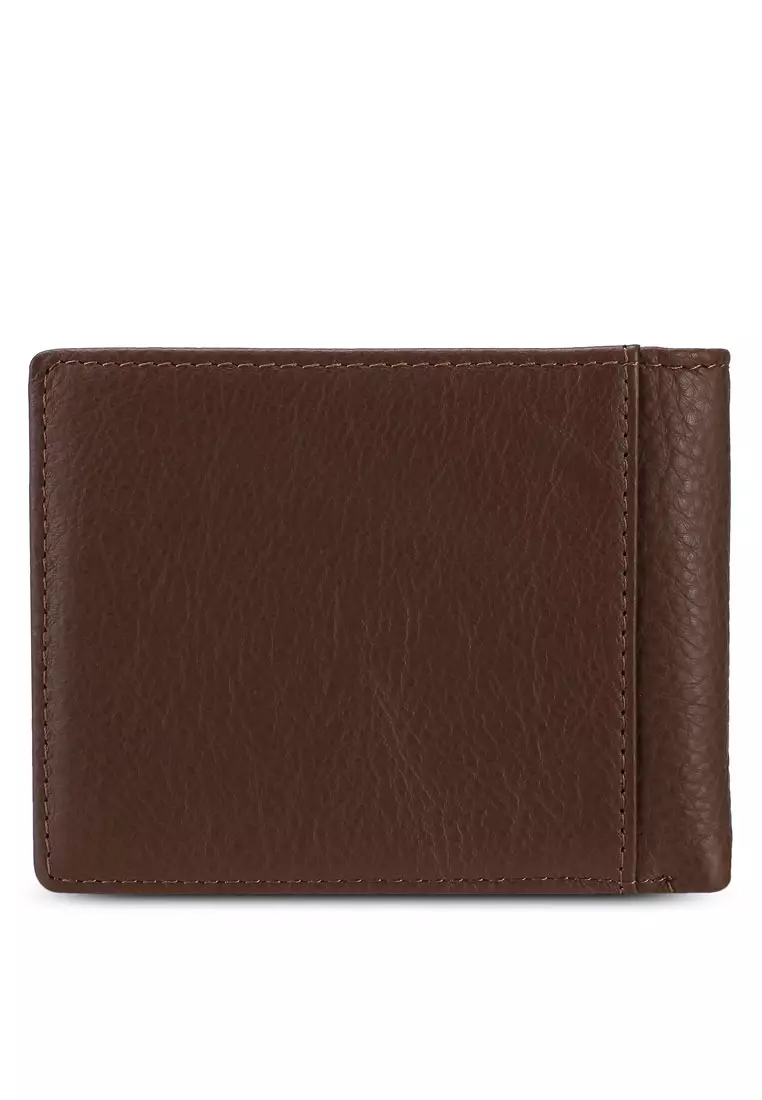 Men's RFID Genuine Leather Bi Fold Short Wallet
