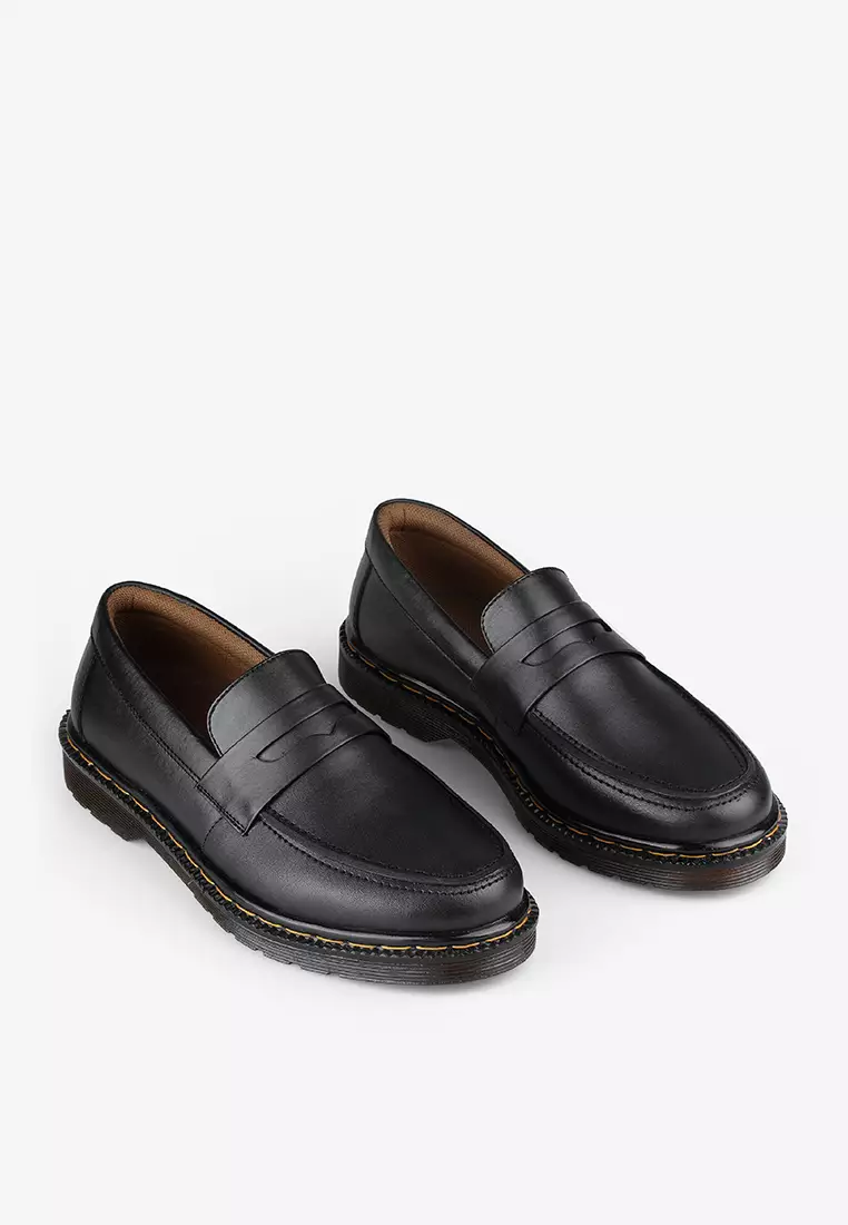 Sepatu Formal Loafers Pria Kulit Asli Genuine leather M.Pablo 02 Black