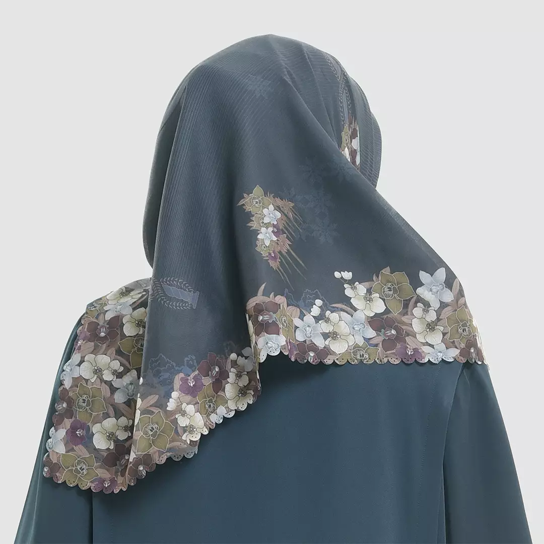 Rabbani - Kerudung Segi Empat Muslim Wanita Tetra Eve Lux - Sky Blue Night