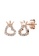 Her Jewellery gold Crown Love Earrings (Rose Gold) - Made with premium grade crystals from Austria F49B6AC30E0C74GS_1