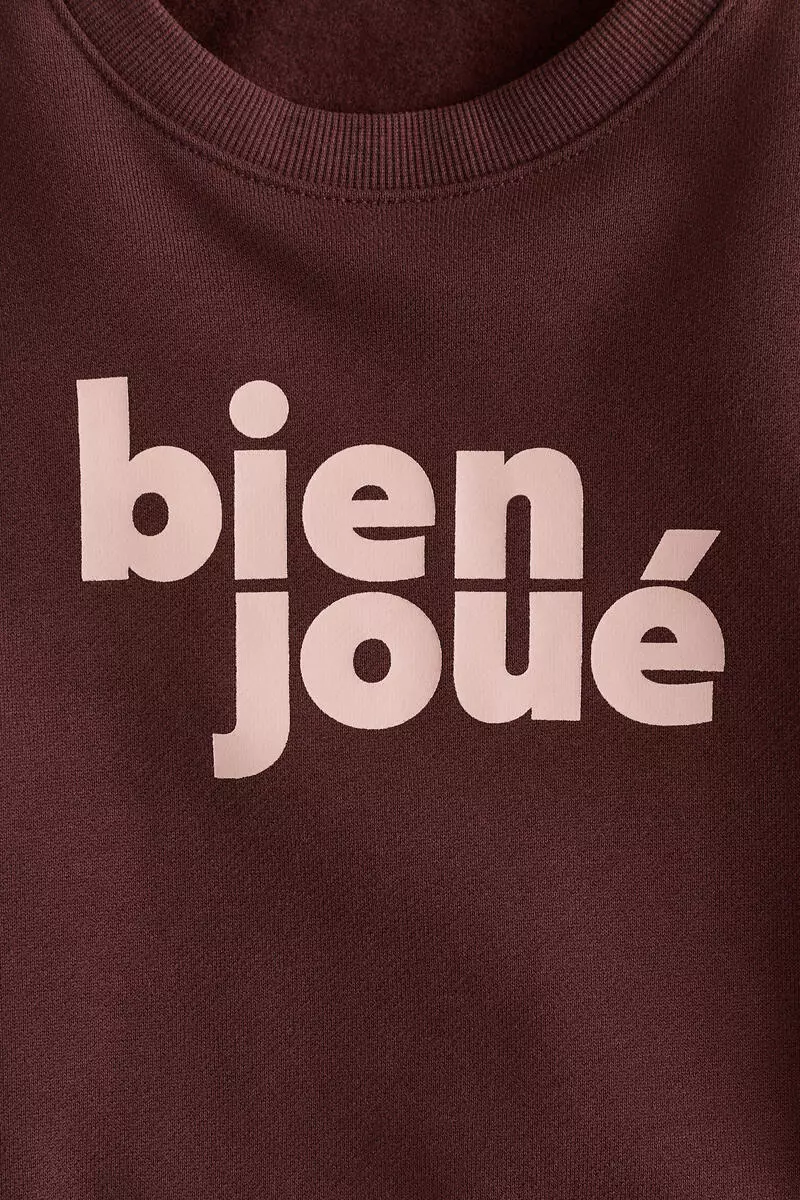 Printed cotton sweatshirt