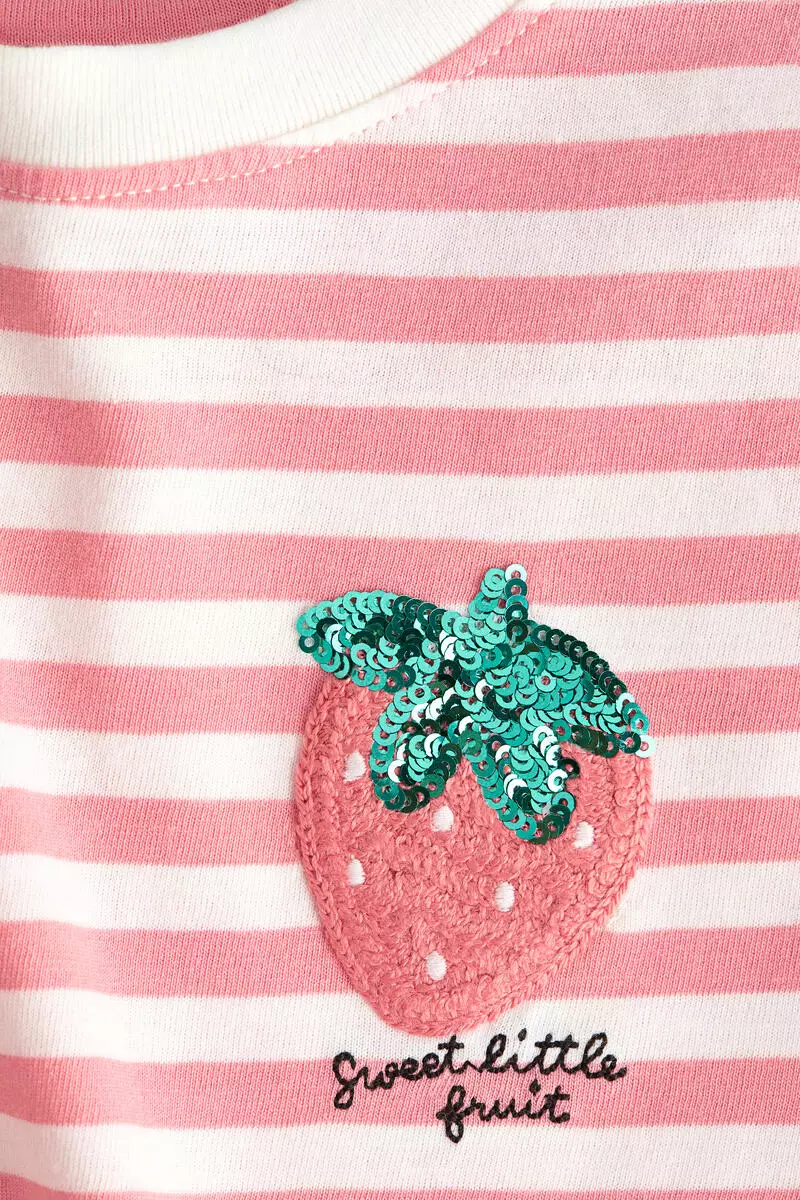 Motif-detail t-shirt