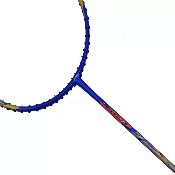 Li-Ning Badminton Racket Turbo 99 Free Senar + Grip + Cover - Blue/Black