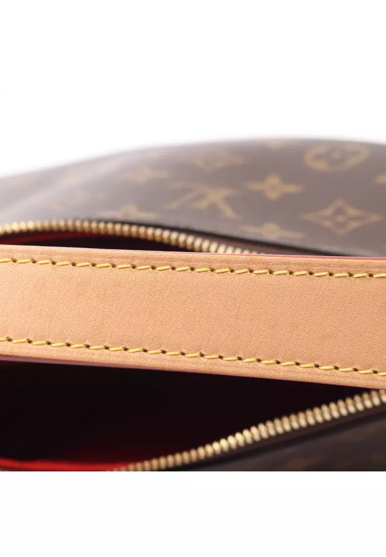 Pre-Loved Louis Vuitton Slouchy PM monogram one shoulder bag PVC leather Brown