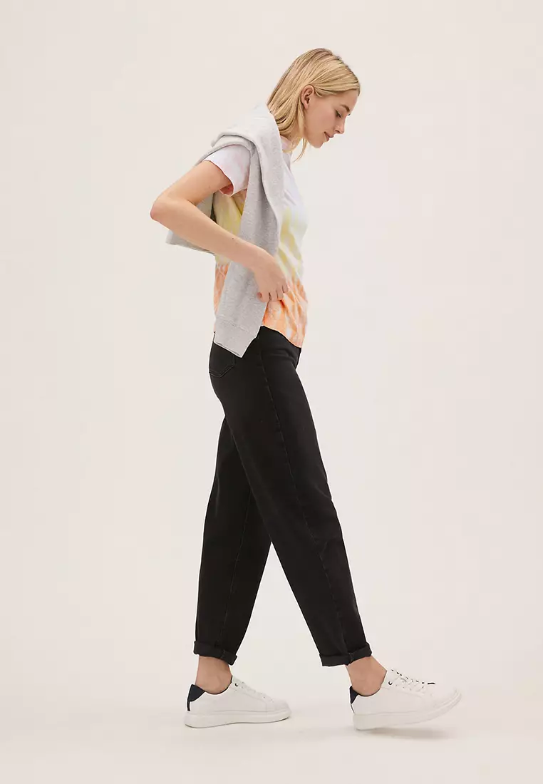 Pure Cotton Printed Crew Neck T-Shirt