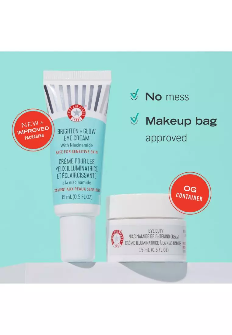 First Aid Beauty Brighten + Glow Eye Cream with Niacinamide 15ml