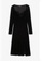 Monki black Sweetheart Neck Velvet Midi Dress F49ACAA3CEE716GS_5