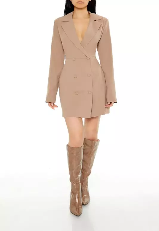 Double-Breasted Blazer Dress