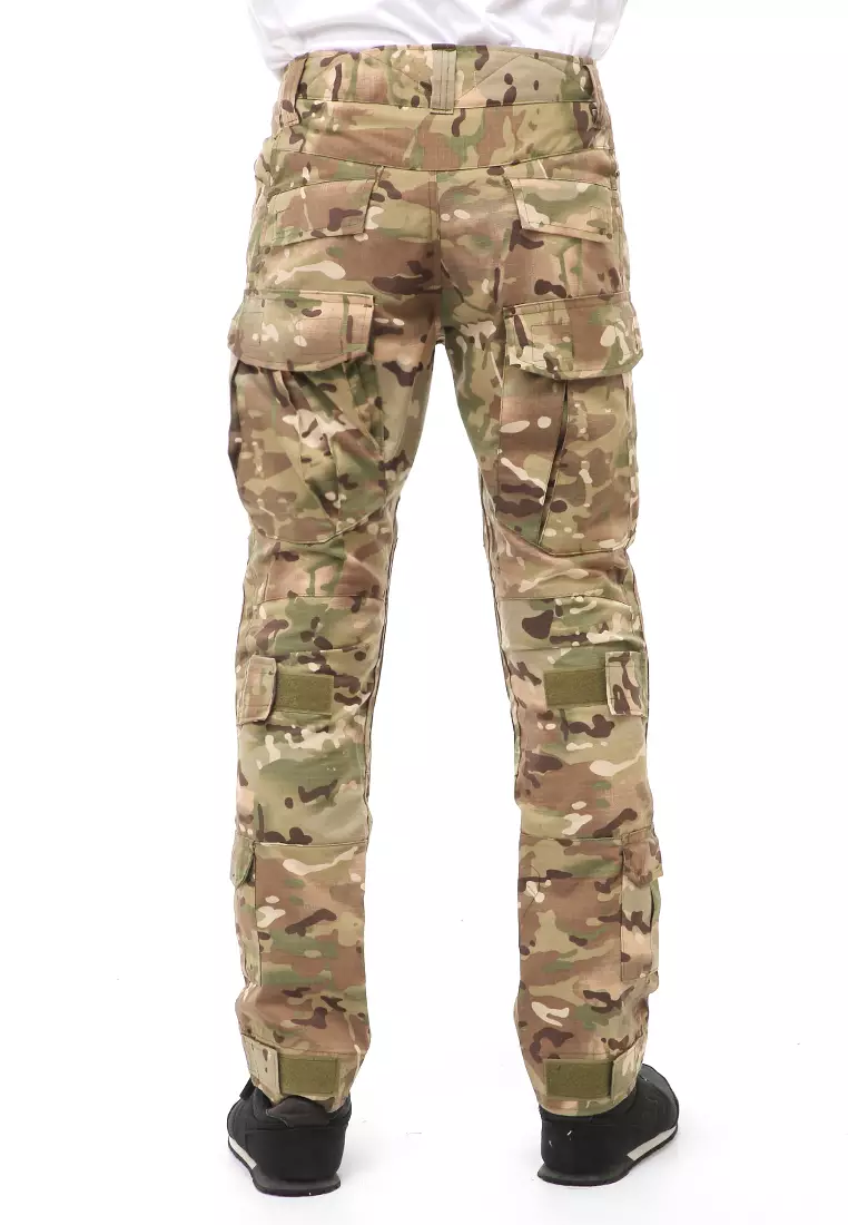 Locko Celana Airsoft Paintball Military Pants With Protector Material Abrasion Resistant Fabric ORIGINAL - Comouflage