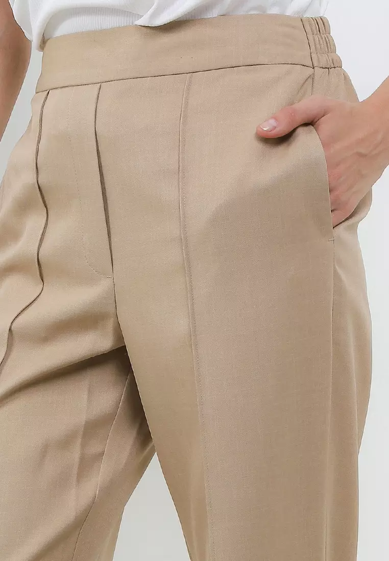 Marl Straight Leg Trousers