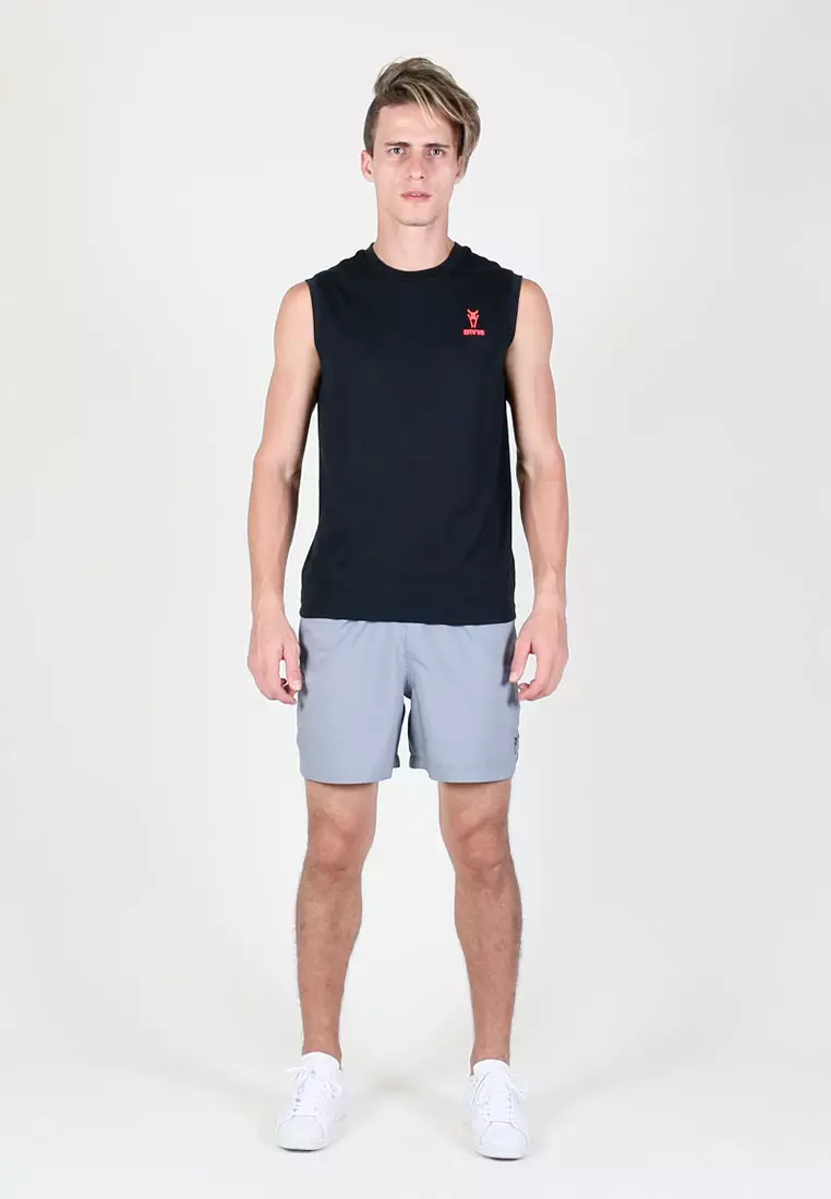 Men Energetic Training Singlet (Black)